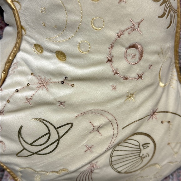 NWT Coveted Home Decorative Pillow Cat Constellation Embroidered Sequin - Picture 3 of 4